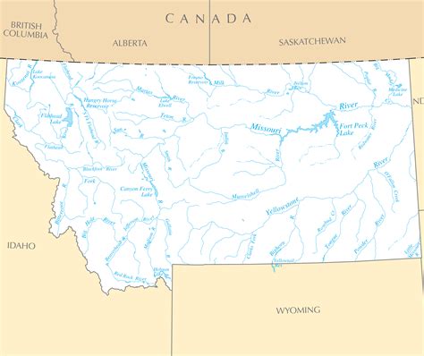 34 Map Of Montana Rivers - Maps Database Source