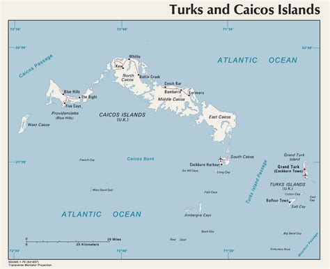 Turks And Caicos Islands Map Coloring Pages - Learny Kids