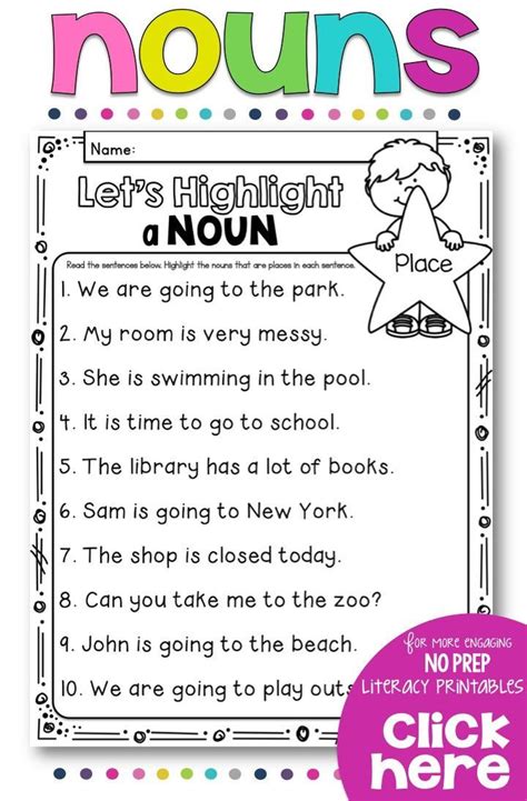 3 Proper Nouns Worksheet in 2020 | Nouns worksheet, English grammar ...