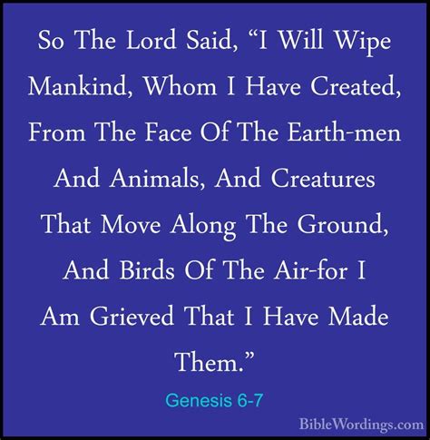 Genesis 6 - Holy Bible English - BibleWordings.com