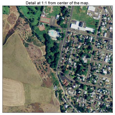 Aerial Photography Map of Milton Freewater, OR Oregon