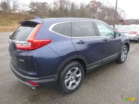 2018 Obsidian Blue Pearl Honda CR-V EX AWD #130715514 Photo #4 ...