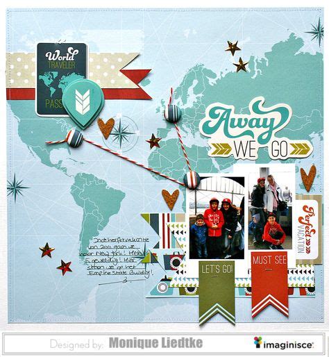 400 Scrapbooking-Travel Layouts ideas in 2021 | travel scrapbook ...