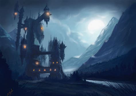 ArtStation - Dracula's Castle from Castlevania