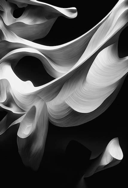 Premium Photo | Abstract white 3d modern art generated by artificial ...