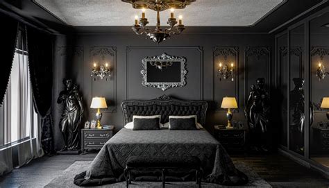 Dark Victorian Style Bedroom