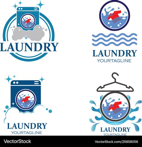 Laundry logo icon Royalty Free Vector Image - VectorStock