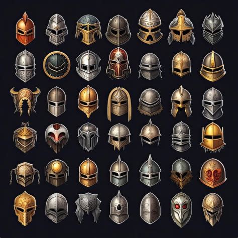 Premium AI Image | warrior helmet medieval ai generated armor battle ...