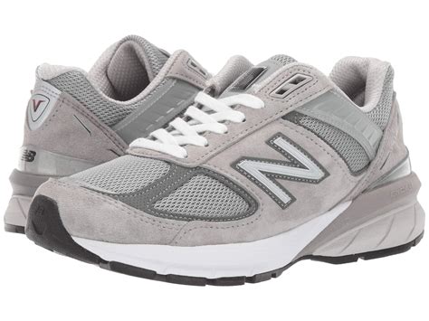 New Balance Leather 990v5 in Grey (Gray) - Lyst