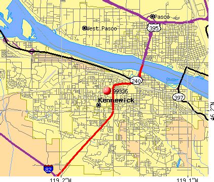 Kennewick Wa Zip Code Map | Map Of Us Western States