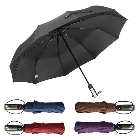 Fashionable Women Rain Umbrella Full automatic Three Folding Gentle ...