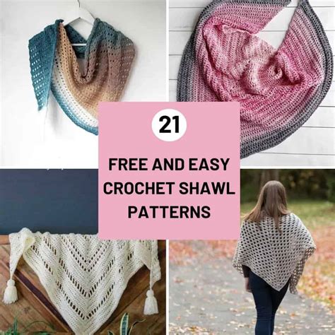 21 Easy Crochet Shawl Patterns (Free) - Annie Design Crochet