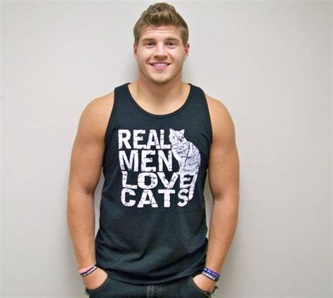 Mens tank top Real Men Love Cats / gift for him by RCTees on @Etsy ...