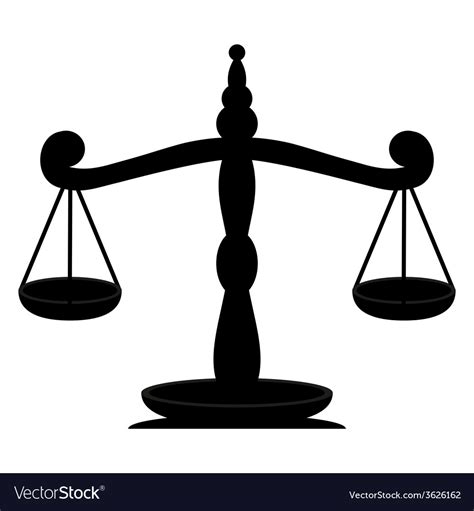 Scales of Justice Royalty Free Vector Image - VectorStock