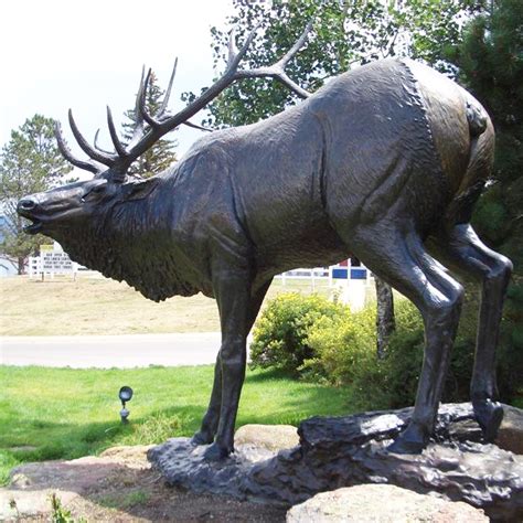 Bronze Elk Sculpture - onlyartsculpture.com