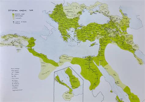 Map of Ottoman empire ad 1600. Handdrawn by me. : r/MapPorn