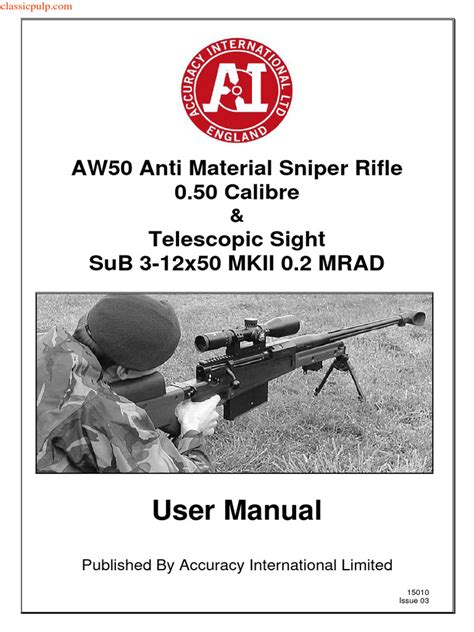 Accuracy International AW50 - NoRestriction | PDF | Trigger (Firearms ...