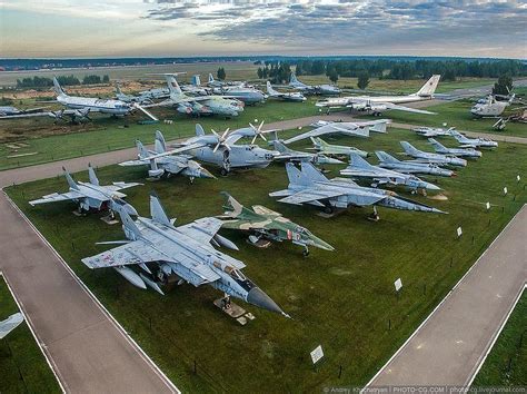 Russia's Central Air Force Museum: Stunning Birds-Eye Photographs of ...