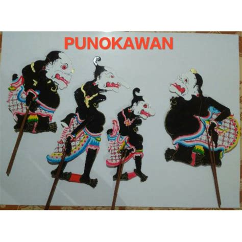 Jual Wayang Kulit Kertas Punokawan Punakawan Komplit Indonesia|Shopee ...