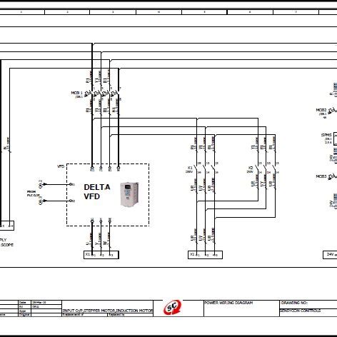 Electrical Single Line Diagram Of VFD Connections. | Download ...