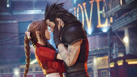 2560x1440 Aerith Gainsborough And Cloud Strife Final Fantasy 7 Remake ...