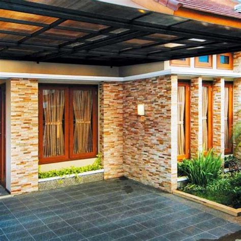 Model Teras Rumah Minimalis Batu Alam Paling Istimewa | Desain rumah ...