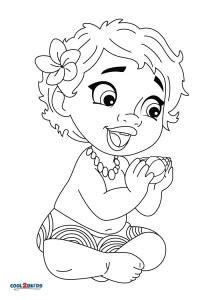 Cute Baby Moana Coloring Pages Coloring Pages | Hot Sex Picture