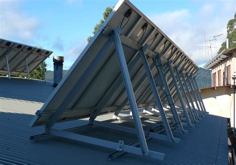 Tilt frames and panels mounted at 60 degrees – Choose Solar