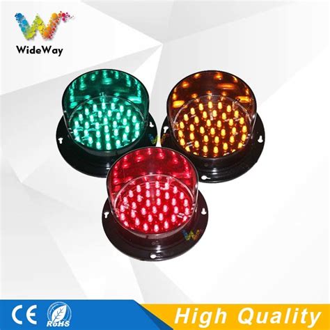 Customized 4 Inch Red Amber Green LED Module Traffic Light - Traffic ...