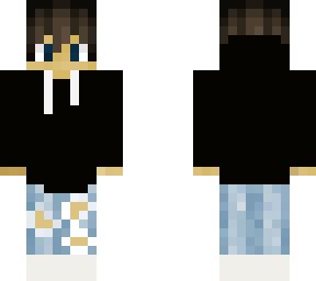 black hoodie | Minecraft Skin