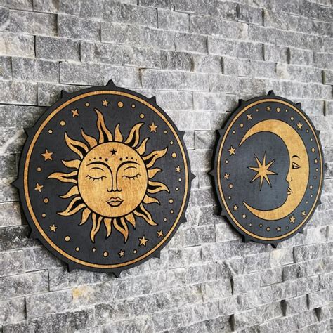 Sun and Moon Wall Art - Etsy