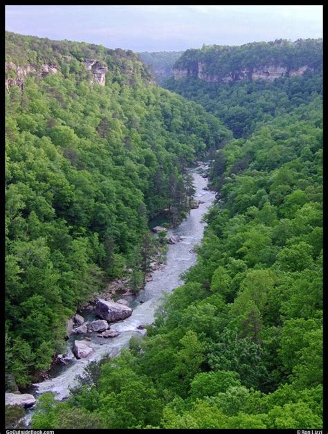 Little River Canyon viewed from the Wolf Creek Overlook - Little River ...