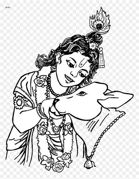 Coloring Pages Of Krishna Awesome Shri Krishna Janmashtami - Krishna Ji ...