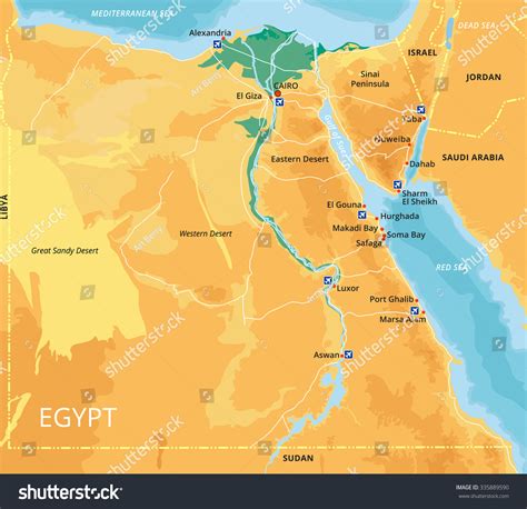 Nile River On World Map