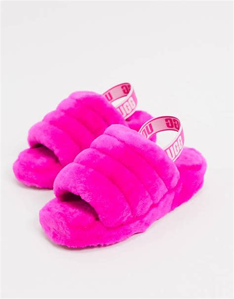 Pink Fluffy Slippers Ugg Online | fabricadascasas.com