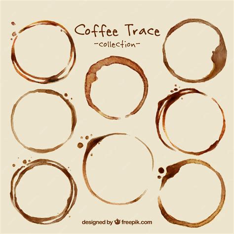 Premium Vector | Pack of coffee stains