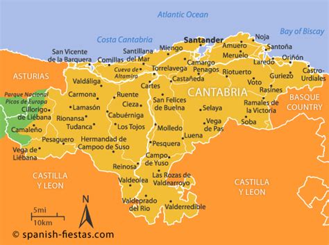 Cantabrian Mountains Map