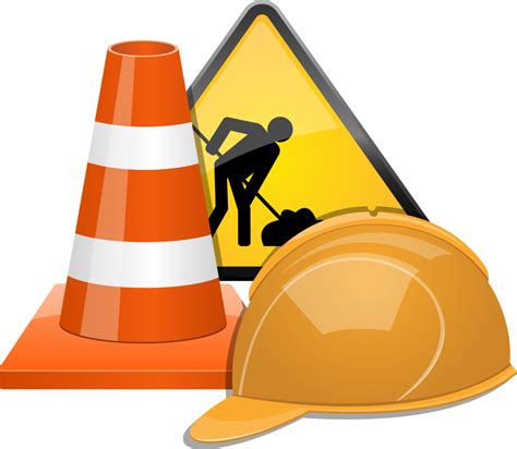 Under construction zone clipart design illustration 9342639 PNG