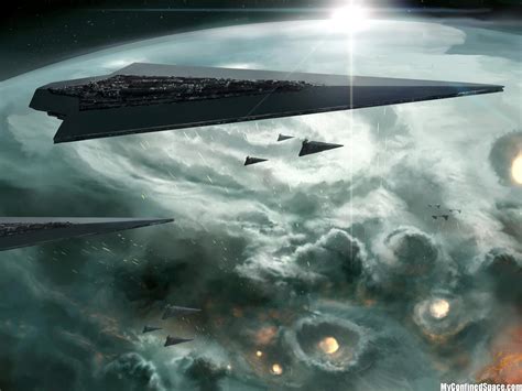 Orbital-star-destroyer-bombardment | Star destroyer wallpaper, Star ...