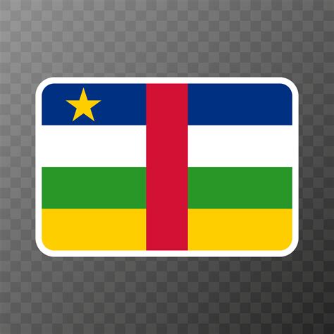 Central African Republic flag, official colors and proportion. Vector ...