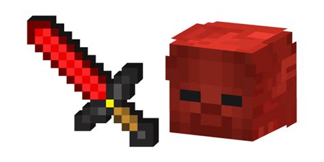 Minecraft Redstone Sword and Red Steve cursor – Custom Cursor