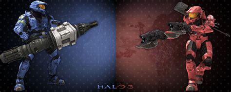 Halo Red vs Blue Wallpaper - WallpaperSafari