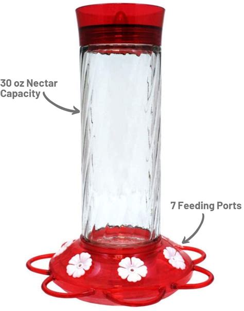 Garden Treasures Glass Hummingbird Feeder Replacement Parts - Garden ...