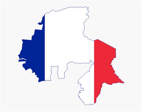 Flag Map Of French West Africa And North Africa - French West Africa ...