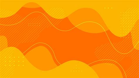 Abstract Flat Dynamic Orange and Yellow Fluid Shapes Background 1406020 ...