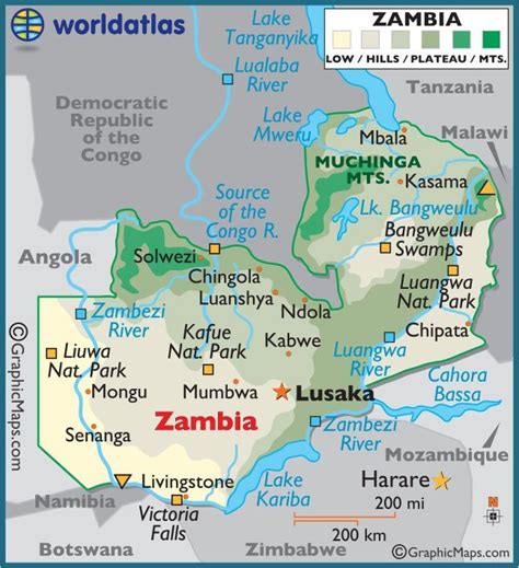 √ Zambia National Parks Map