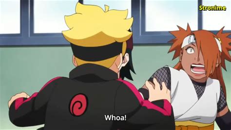 Did Boruto really kiss Sarada in this scene or he just kissed Sarada's ...