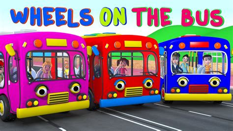 Watch Wheels On The Bus Go Round And Round - Nursery Rhymes for Kids ...