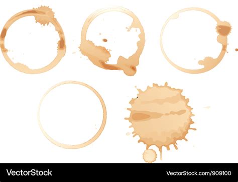 Coffee stains Royalty Free Vector Image - VectorStock