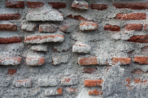 Broken Brick Wall Images Can Be Used for Background Stock Image - Image ...